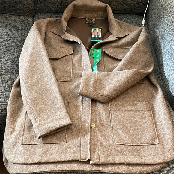 Banana Republic Jackets & Blazers - Banana Republic Tan Wool Shirt Jacket